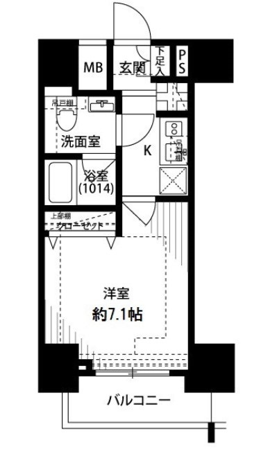 プレール・ドゥーク北千住の間取り