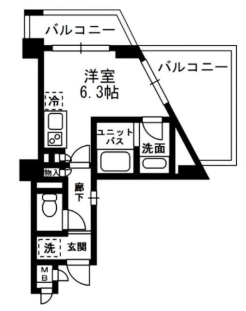 レジディア中落合A棟の間取り