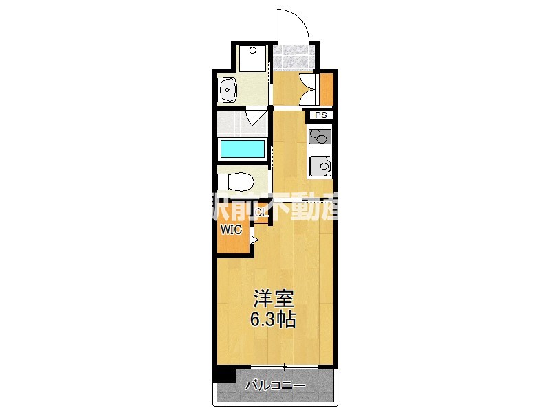 ロイヤルタワー大川中央の間取り