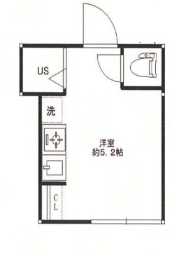 豊島区東池袋のアパートの間取り