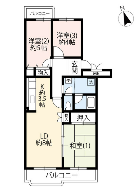 ＵＲ八王子パークヒル宇津木台の間取り