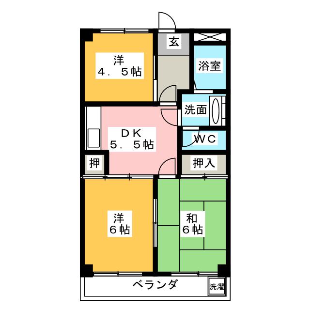 サンハイツ豊の間取り