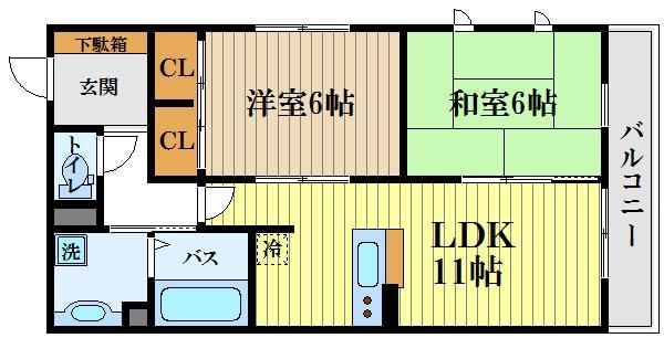 国分寺市本町のマンションの間取り