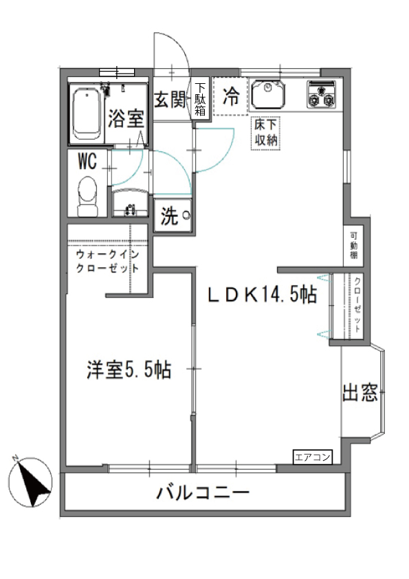 ハイツ寺の台の間取り