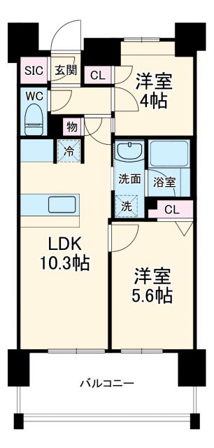 エステムプラザ名古屋UXの間取り