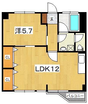 稲荷森マンションの間取り