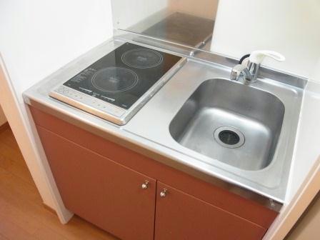 キッチン　２口電気コンロ