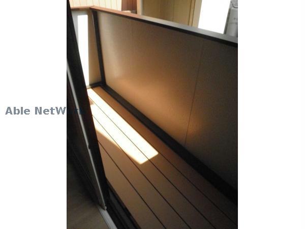 バルコニー　洗濯物も安心です