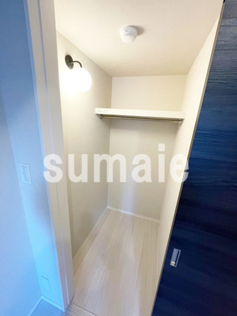 収納　ウォークインクローゼットです。