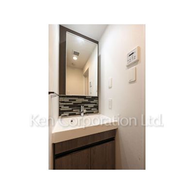 洗面設備　同タイプ5階のお部屋を撮影。仕様が異なることがあります。