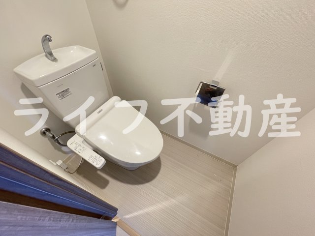 トイレ　ゆったりとした空間のトイレです