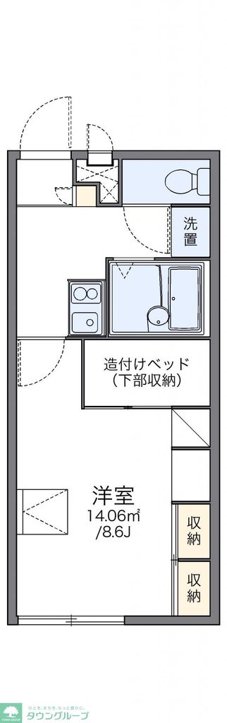 レオパレスネレイドIIの間取り写真