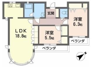グランドメゾン草津東の間取り写真