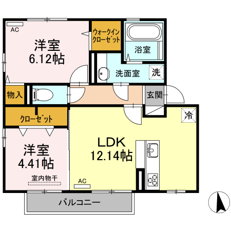 ラガーズMの間取り写真