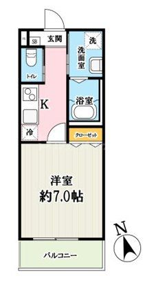 キャメル梅島2Bの間取り写真