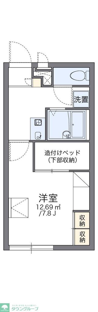 レオパレスアルシーアルの間取り写真