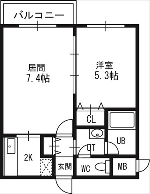 ミュプレ円山公園の間取り