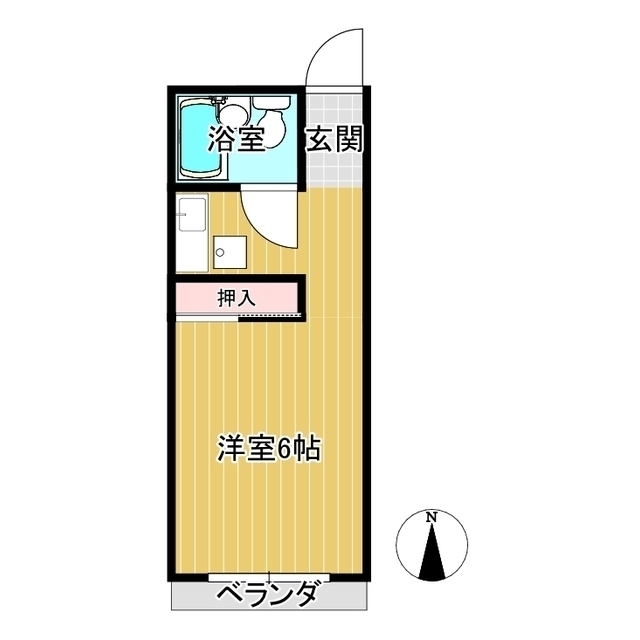 鶴山マンションの間取り