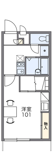 高松市牟礼町大町のアパートの間取り