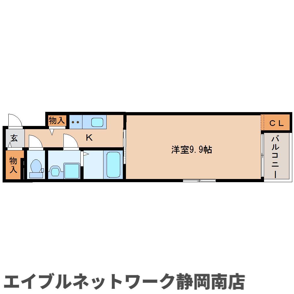 静岡市駿河区豊田のマンションの間取り