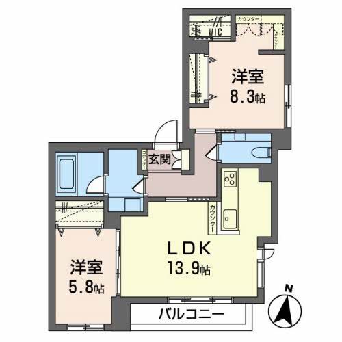 コンフォール木町の間取り