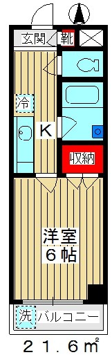 東京都板橋区赤塚１（マンション）の賃貸物件の間取り