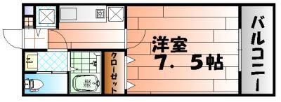 福岡県福岡市中央区六本松３（マンション）の賃貸物件の間取り