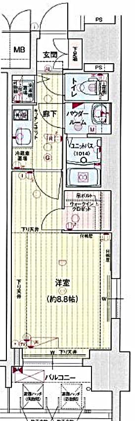 プレサンスジェネ丸の内の間取り