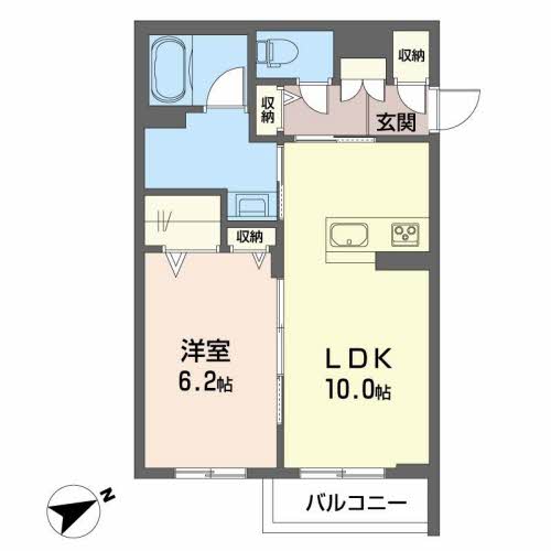 加東市山国のアパートの間取り