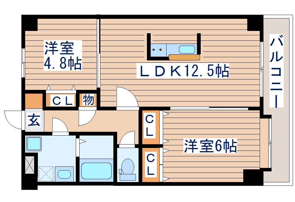 【カーサ壱番館の間取り】