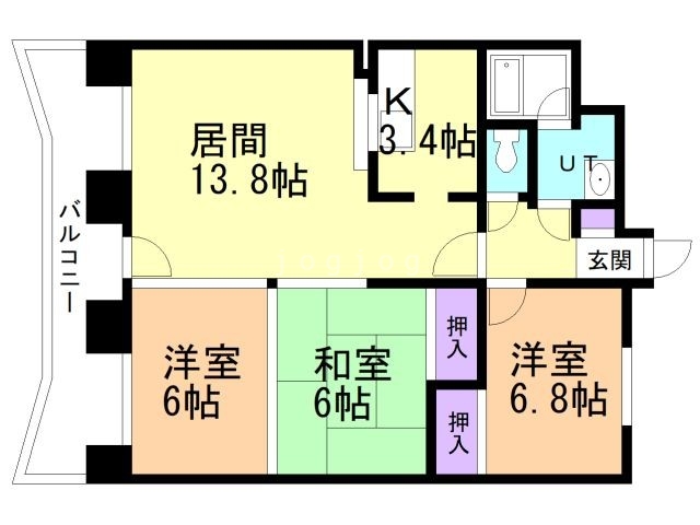 イーストセンタービルの間取り