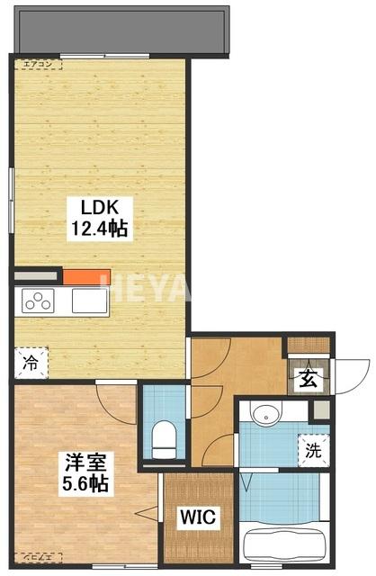 諫早市真崎町のアパートの間取り