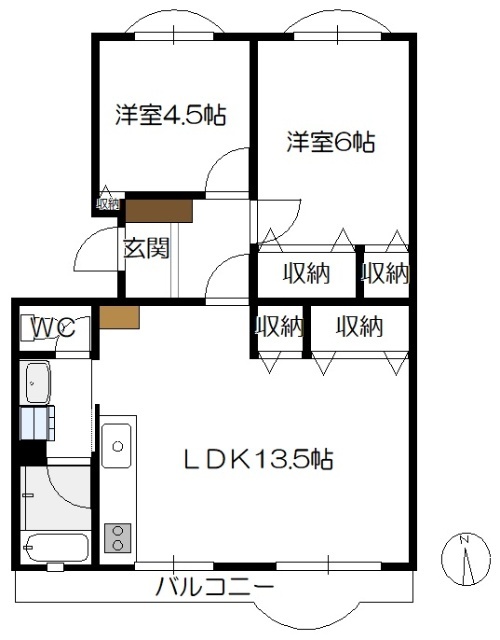 レジデンス串戸の間取り