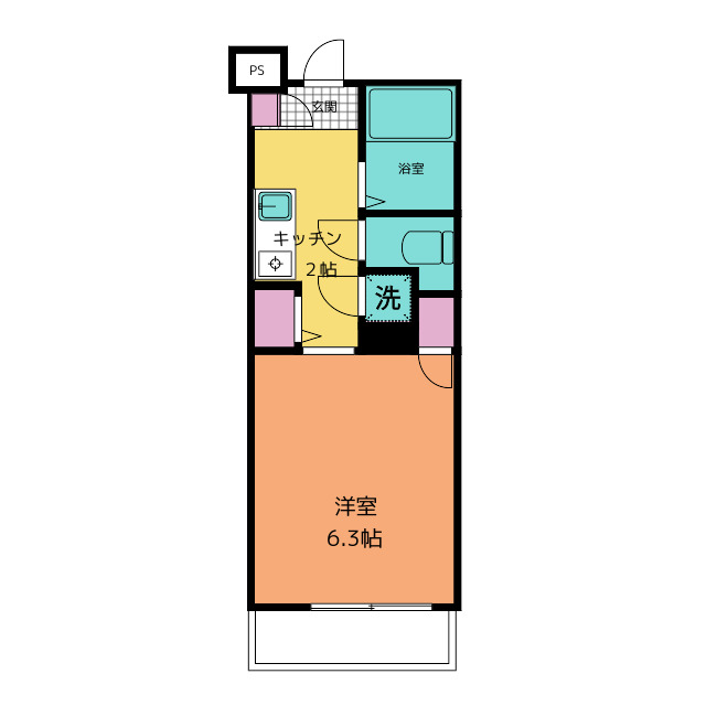 バージュアル横濱港北の間取り