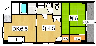 プレアール八幡の間取り