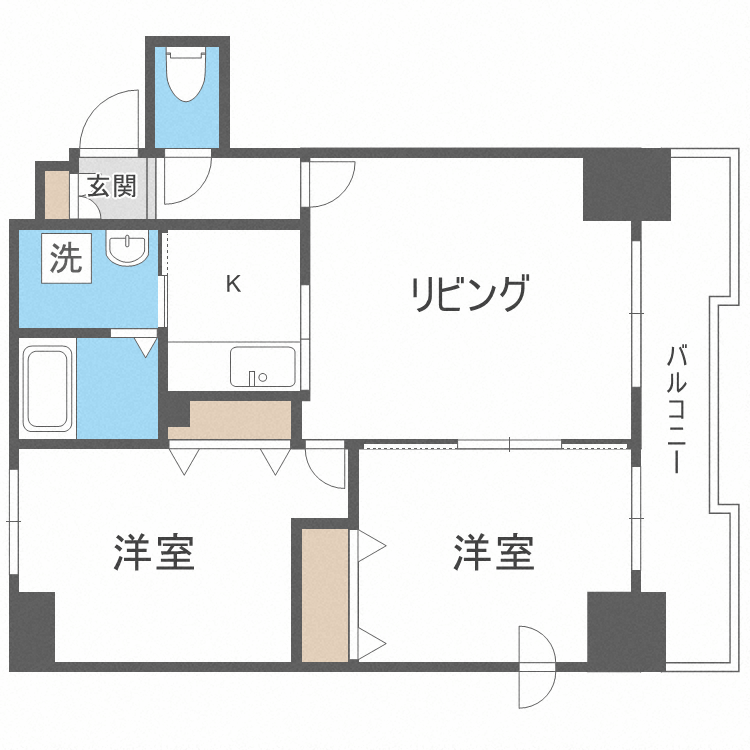 ビッグパレス円山IIの間取り