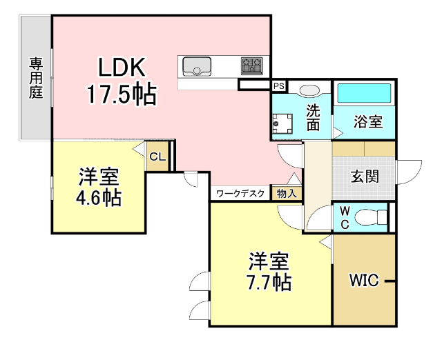 【リシェス祇園の間取り】