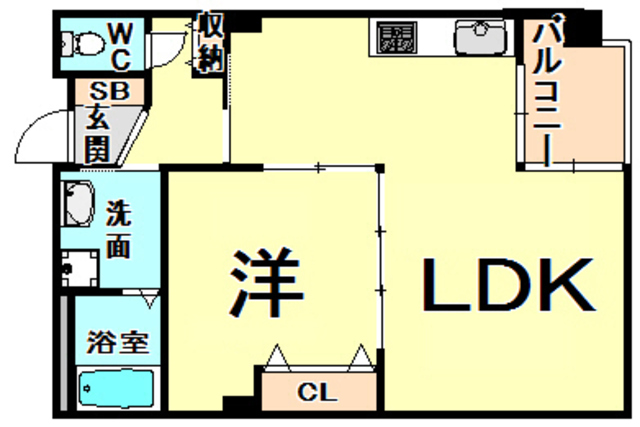 伊丹市西台のマンションの間取り