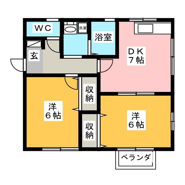 ボヌール参番館の間取り