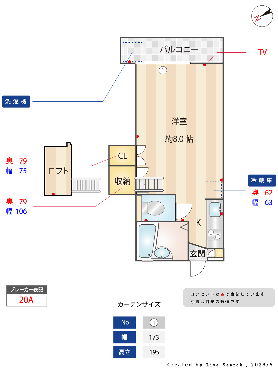 ケープビレッジIの間取り