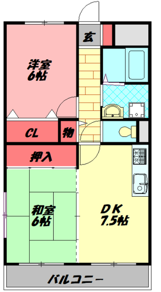 【サンロイヤルの間取り】