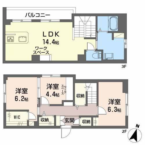 シャーメゾンプレミア鐙の間取り