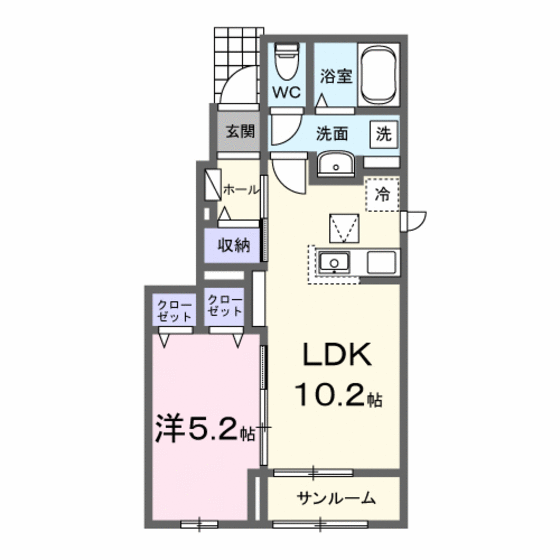 ティアレ　Iの間取り