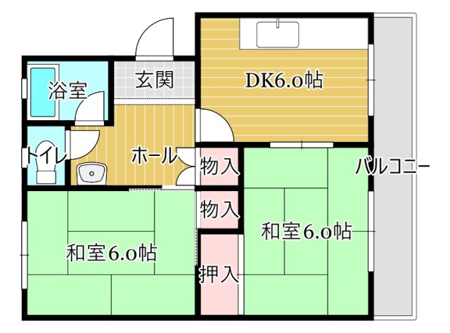 マンション宮下Ｂの間取り