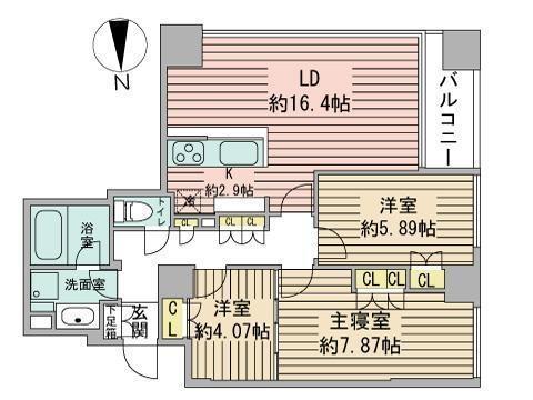 グランカーサ裏参道の間取り