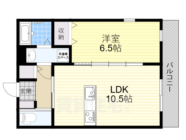 シャトーライフ蛍池の間取り