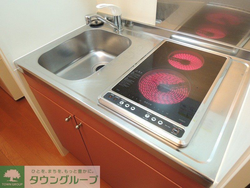 キッチン　電気コンロ2口.
