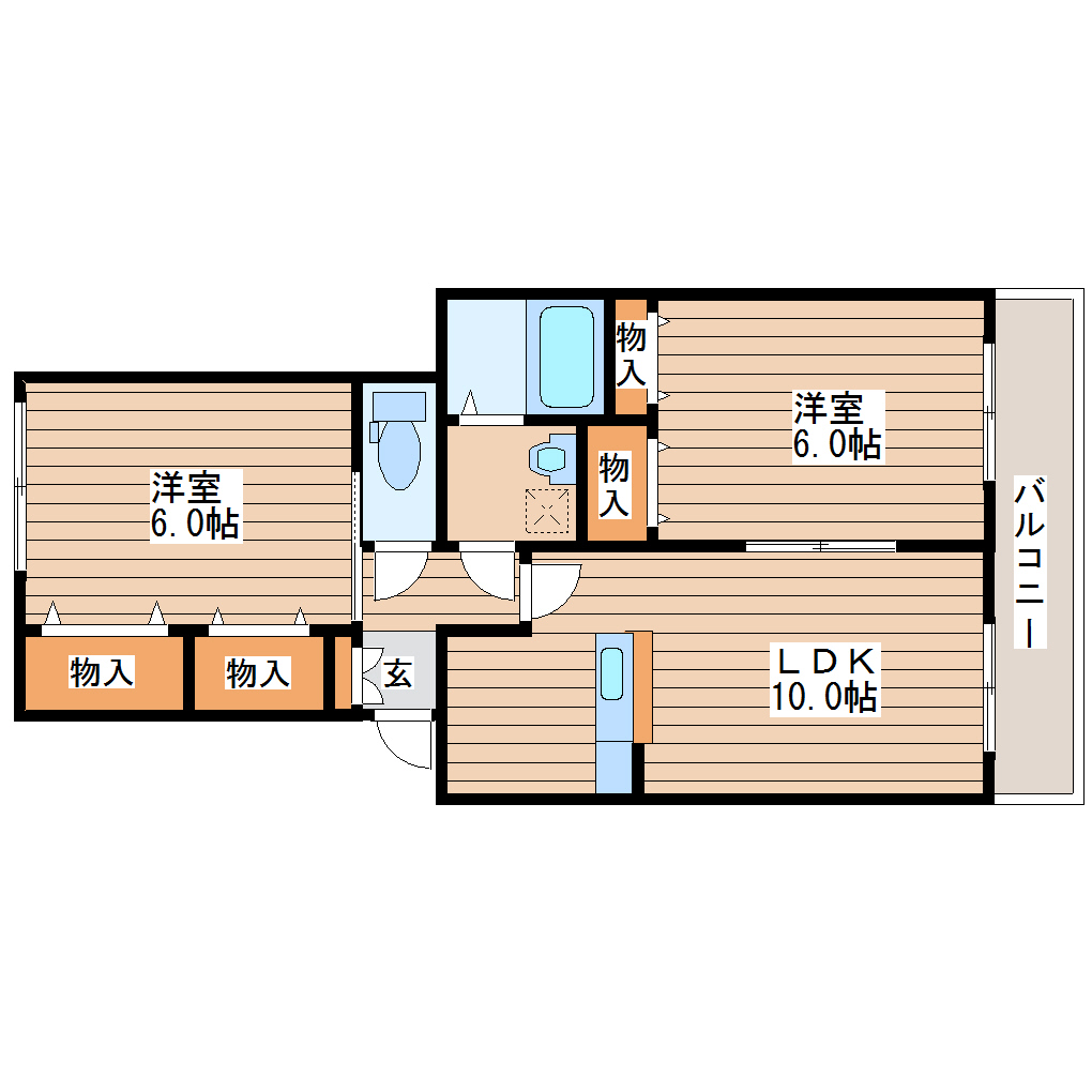 クレール桜木の間取り