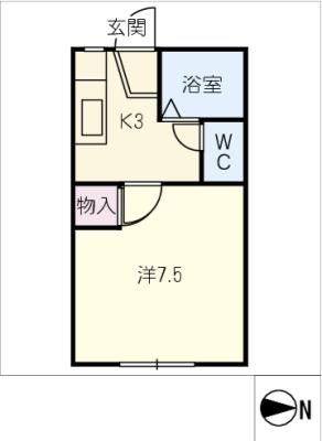 コーポ南金井の間取り