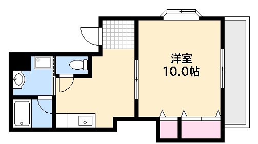 広島市西区三滝町のマンションの間取り